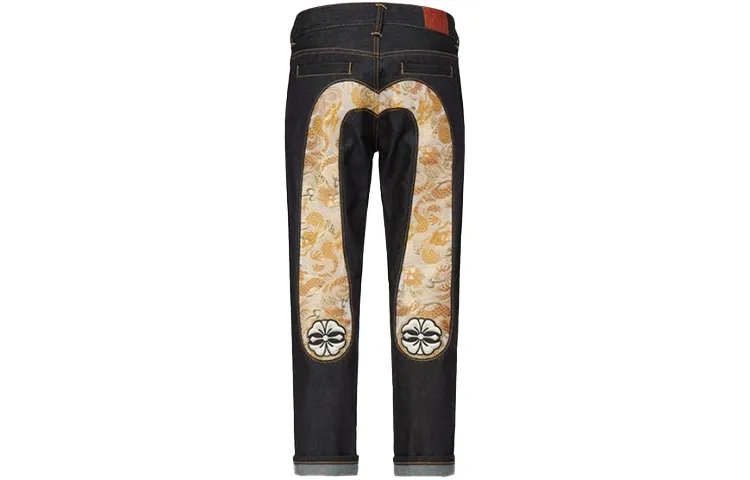 EVISU Jeans Women's Denim Blue Moderate Tapered Pants