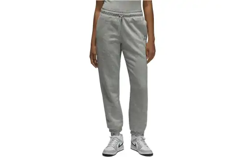 Jordan Brooklyn Knitted Sweatpants Women's Light Gray Moderate Cuffed Pants