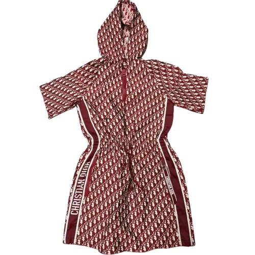DIOR SS23 Short Sleeved Dress Women's Red