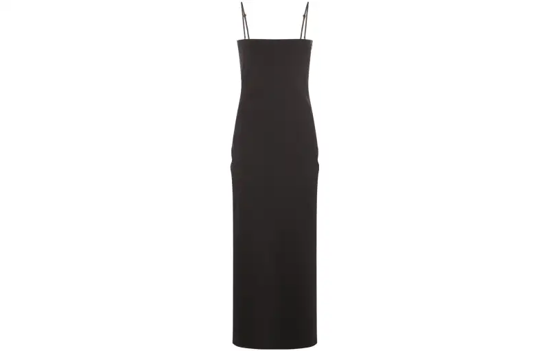 THE ROW Slip Dresses Women's Black Moderate Long