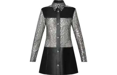 LOUIS VUITTON Long Sleeved Dress Women's Black