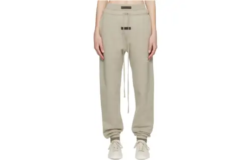 Fear Of God Essentials Knitted Sweatpants Women's Seal Gray Moderate Cuffed Pants