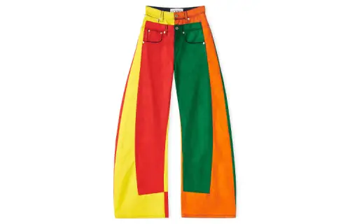 LOEWE Jeans Women's Multicolor Moderate Wide Leg Pants