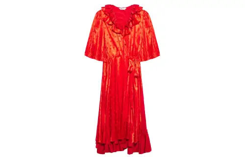 Balenciaga SS21 Short Sleeved Dress Women's Red