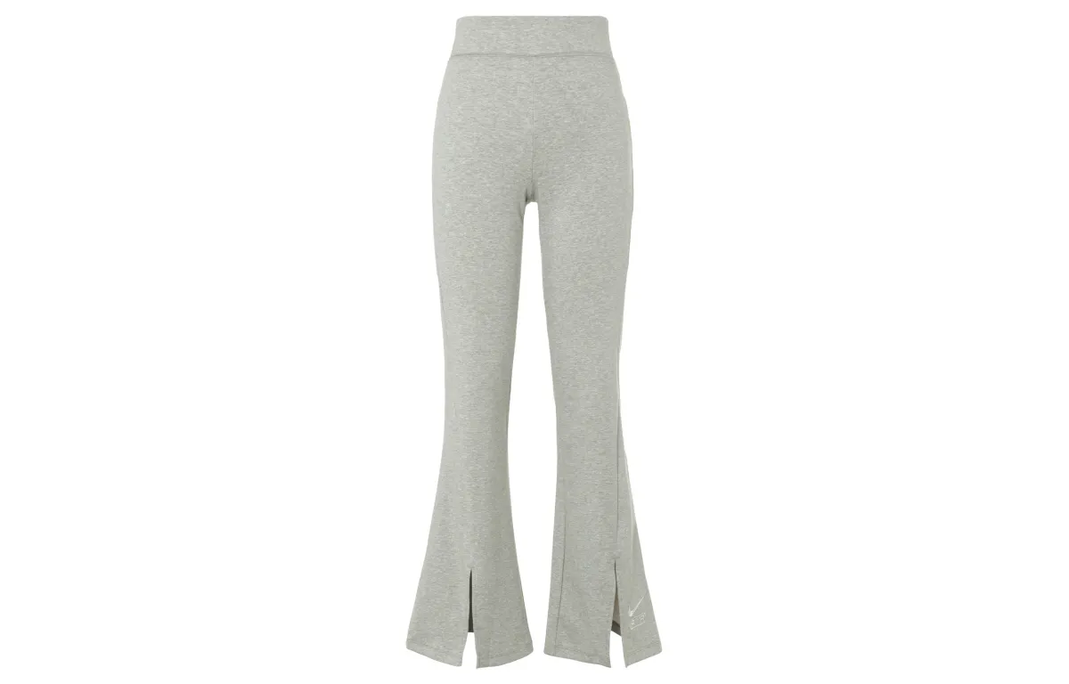 Nike Air Women's High-Waisted Fitted Flare Pants Gray