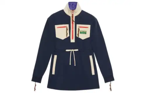GUCCI FW22 Long Sleeved Dress Women's Blue