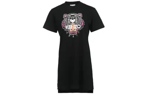 KENZO FW22 Short Sleeved Dress Women's Black