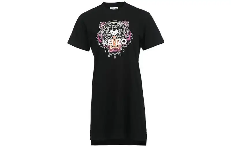 KENZO FW22 Short Sleeved Dress Women's Black