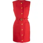 GUCCI FW21 Sleeveless Dress Women's Red