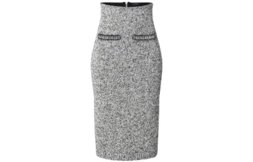 LOUIS VUITTON SS22 Knit Long Skirt Women's Gray