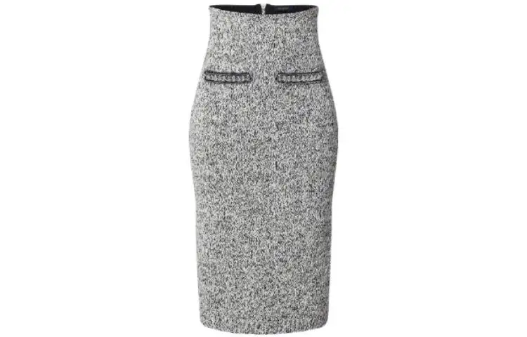 LOUIS VUITTON SS22 Knit Long Skirt Women's Gray