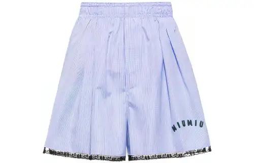 MIU MIU SS21 Casual Shorts Women's Blue