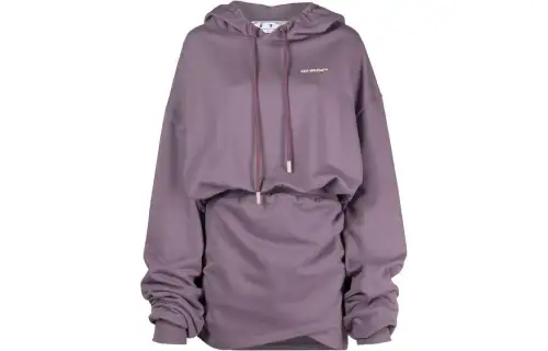 OFF WHITE For All Hoodie Sweatdress Violet
