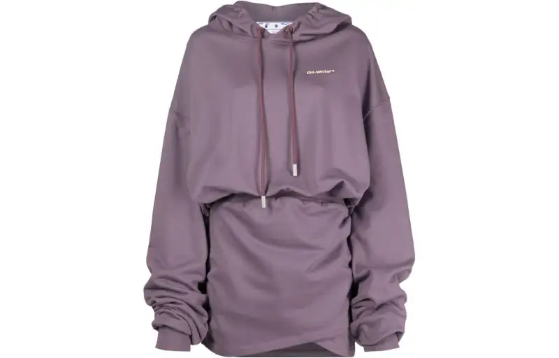 OFF WHITE For All Hoodie Sweatdress Violet