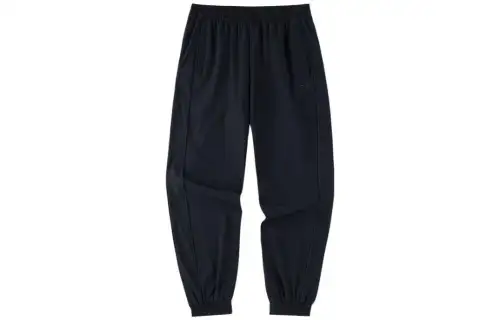ANTA Variety Training Collection Knitted Sweatpants Women's Black Moderate Cuffed Pants