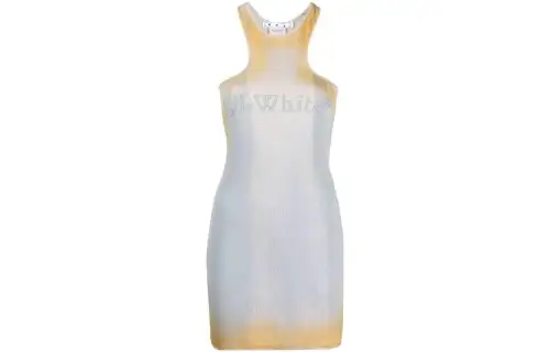OFF WHITE Distressed effect Mini Dress