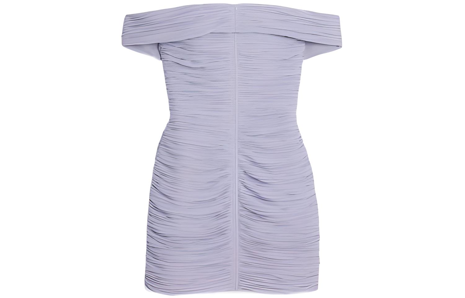 CELINE Sleeveless Dresses Women's Lavender Boat Neck Moderate Short
