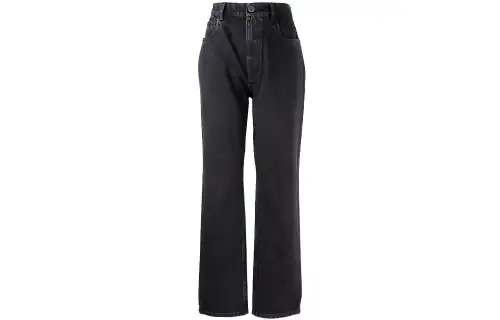 PRADA Jeans Women's Black Moderate Straight Fit Pants