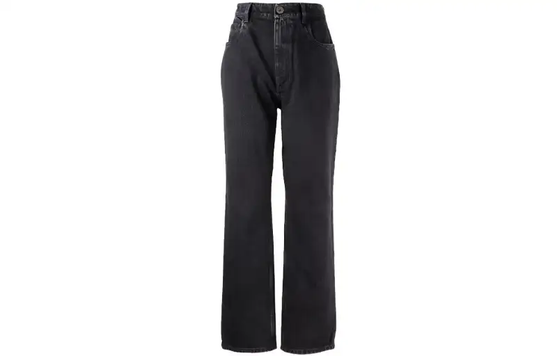 PRADA Jeans Women's Black Moderate Straight Fit Pants