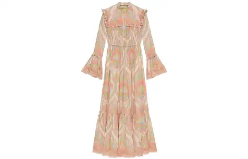 GUCCI Long Sleeved Dress Women's Pink