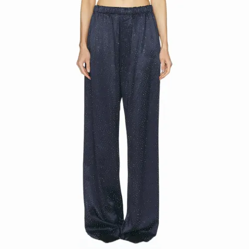 Balenciaga Casual Pants Women's Dark Marine Blue