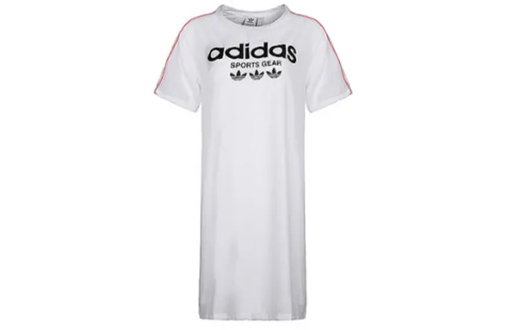 Adidas Originals Short Sleeved Dress Women's White
