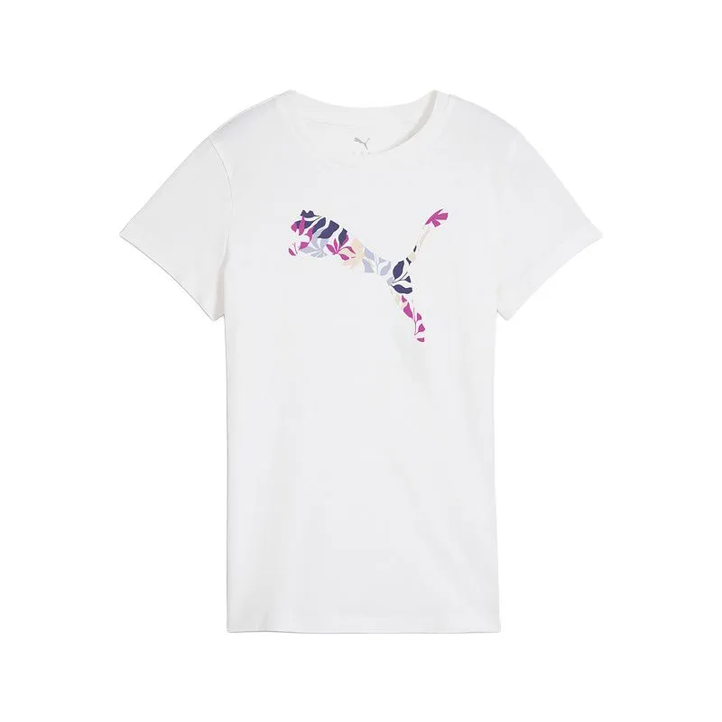 PUMA T-Shirts Women's White Crew Neck Moderate Other