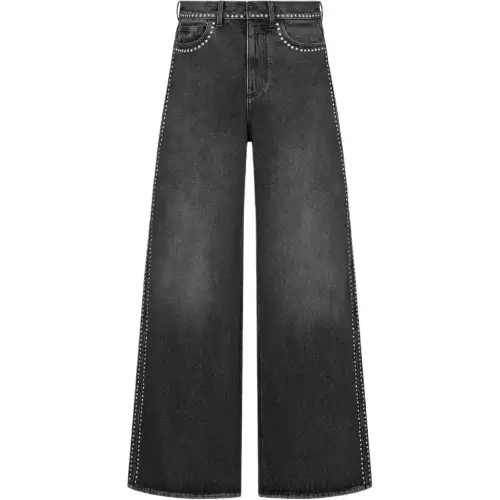 DIOR Jeans Women's Black Moderate Flared Pants