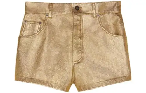 SAINT LAURENT Casual Shorts Women's Gold
