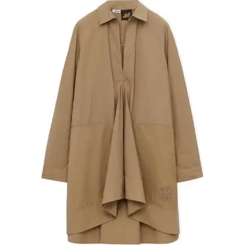 LOEWE SS24 Long Sleeved Dress Women's Cigar