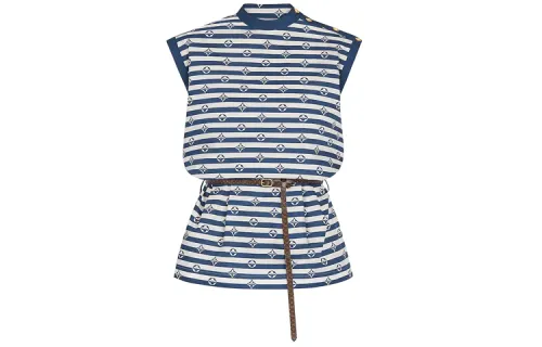 LOUIS VUITTON Sleeveless Dress Women's Blue