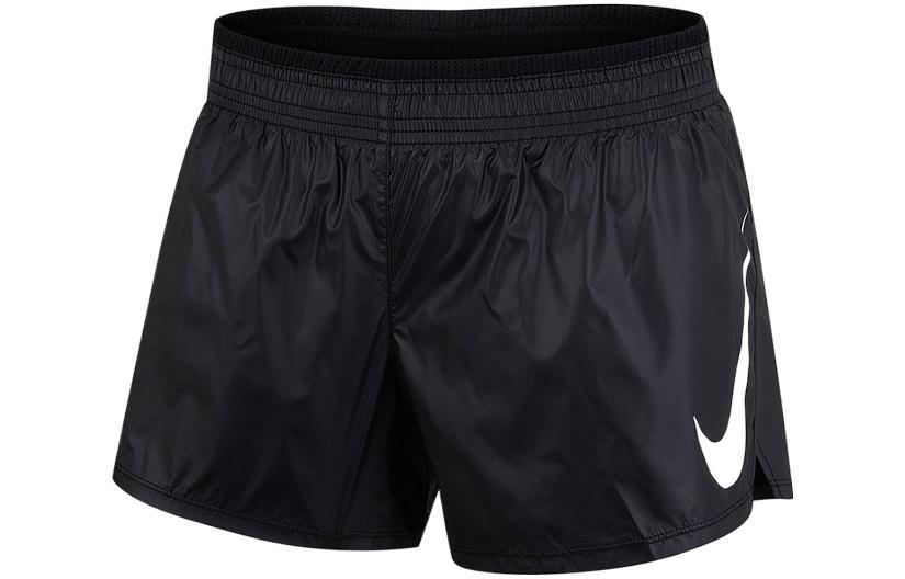 Женские шорты Nike с геометрическим принтом (черные)
