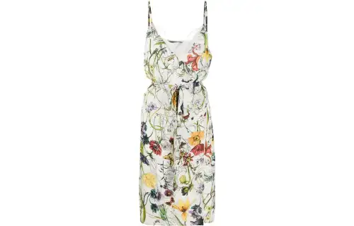 GUCCI Sleeveless Dresses Women's Multicolor V Neck Thin