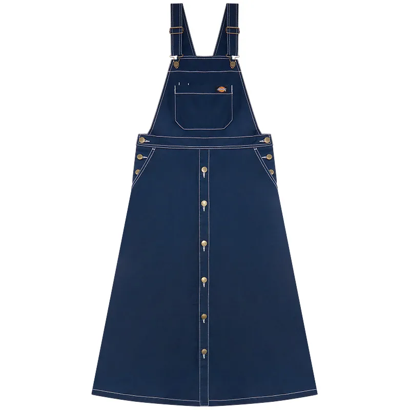 Dickies Sleeveless Dresses Women's Navy Blue Moderate Long