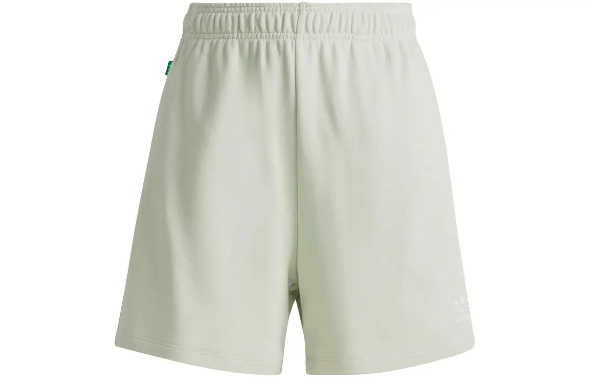 Adidas Originals ESSENTIALS Casual Shorts Women's Linen Green Moderate Straight Fit Pants
