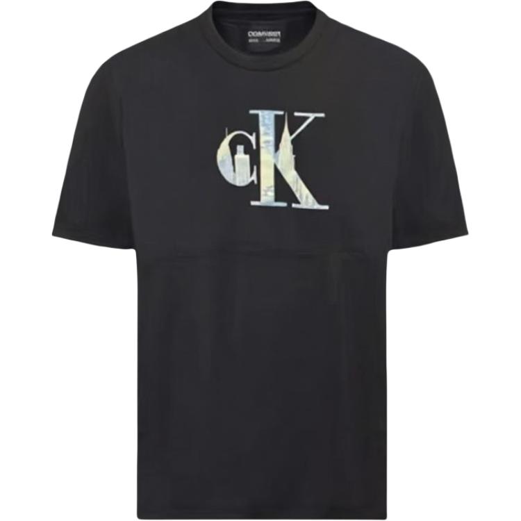 Мужская футболка CALVIN KLEIN с логотипом (черная)