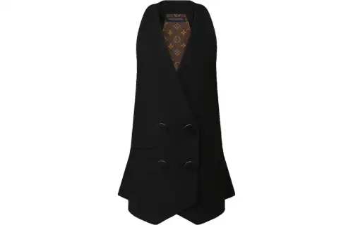 LOUIS VUITTON Sleeveless Dress Women's Black