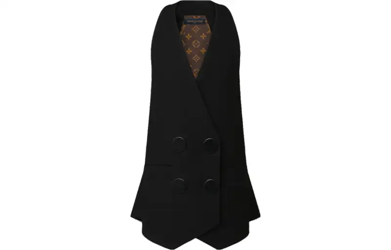 LOUIS VUITTON Sleeveless Dress Women's Black