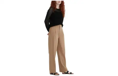 UNIQLO Suit Pants Women's Dark Beige