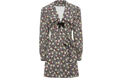 MIU MIU SS21 Long Sleeved Dress Women's Black