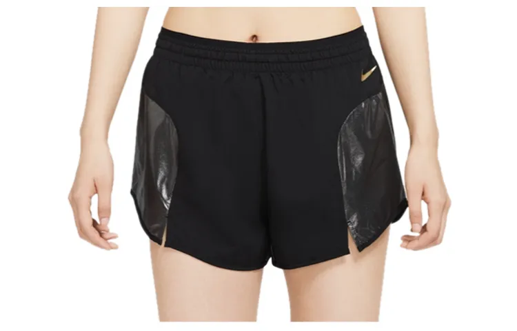 Nike Casual Shorts Women's Black Moderate Straight Fit Pants