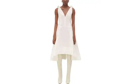 Bottega Veneta Knotted Compact Midi Dress