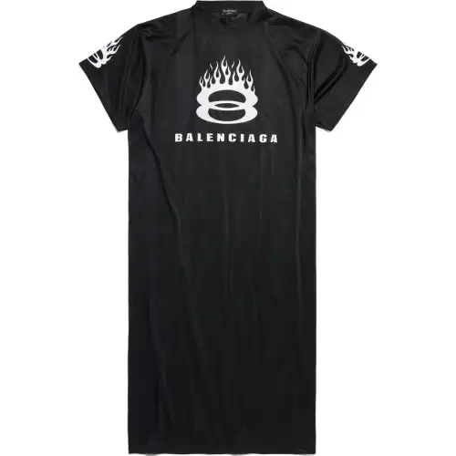 Balenciaga Short Sleeved Dress Women's Black