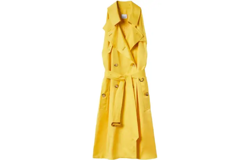 Burberry Sleeveless Dress Women's Yellow