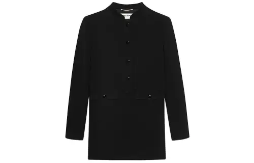 SAINT LAURENT Long Sleeved Dress Women's Black
