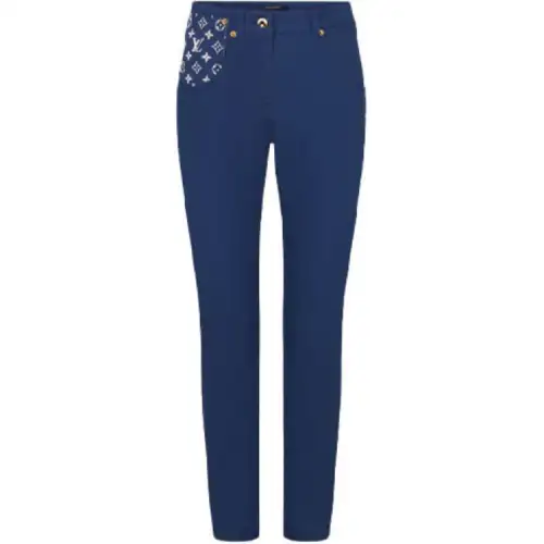 LOUIS VUITTON Tight Fit Jeans Women's Blue