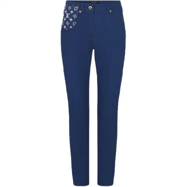 LOUIS VUITTON Tight Fit Jeans Women's Blue