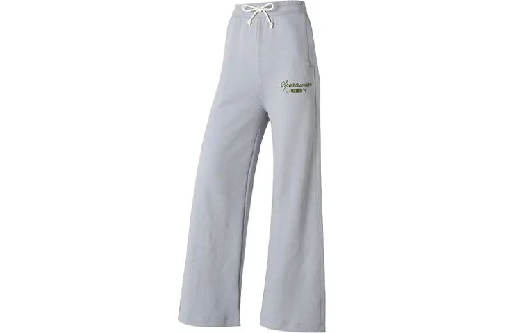 PUMA Knitted Sweatpants Women's Gray