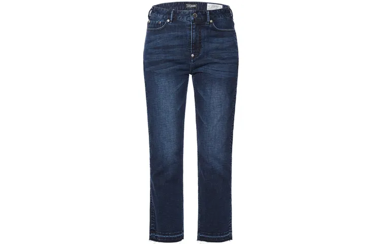 EVISU Straight Fit Pants Jeans Women's Denim Blue