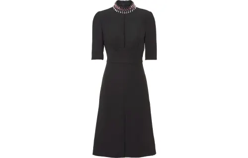 PRADA SS21 Short Sleeved Dress Women's Black